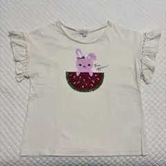any FAM ウサギ スイカ Tシャツ 140