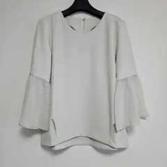 ボンサンス フレアスリーブ 七分袖ブラウス 新品