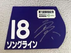 JRA ソングライン ミニゼッケン