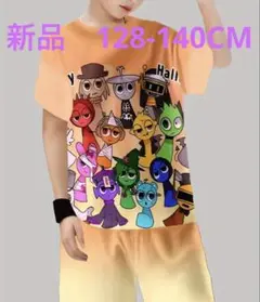 新品　スプランキーミックスカラー キャラクターTシャツ&ショートパンツセット