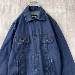 STUSSY ステューシー デニムジャケット ダークインディゴ S