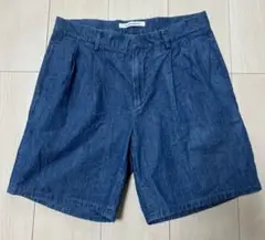 Cellar Door セラドール 2タックショートパンツ　デニム　Sサイズ