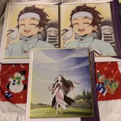鬼滅の刃 全集中展 刀鍛冶の里編 柱稽古編 色紙 竈門炭治郎 竈門禰豆子