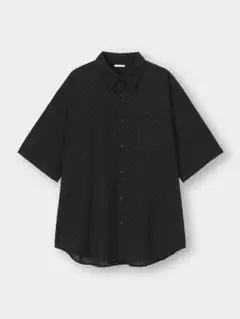 GU オーバーサイズレースシャツ（5分袖）　Sサイズ