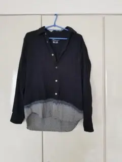 COMME des GARCONS BLACK シャツ タイダイ柄