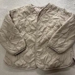 キッズ キルティングジャケット 120cm~ ベージュ