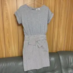 ワンピース　ストライプ柄