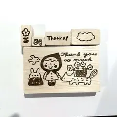 ★消しゴムはんこ★ハンドメイド・赤ずきん・イラスト・文字・スタンプ・ラッピング