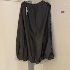 ［新品未使用］お値下げしました！ナイロンワッシャーフリルスカート　グレー