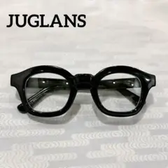 新品未使用【JUGLANS】伊達メガネ 黒縁メガネ クリアレンズ UVカット