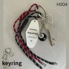 【H004】じゃらじゃらキーホルダー バッグチャーム キーチャーム ビリヤード
