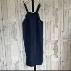 サロペット　オーバーオール　オールインワン　ネイビー