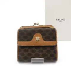 ⭐︎良品⭐︎ CELINE ミニ財布 トリオンフ マカダム がま口 折り財布