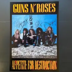 ガンズ・アンド・ローゼズ メンバーサイン入り写真+証明書 Amazon.co.jp: アクセル ローズ直筆サイン入り2Lサイズ写真