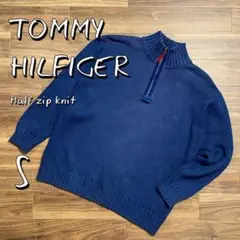 Tommy Hilfigerトミーヒルフィガー コットン製ハーフジップニット