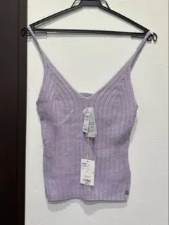 ❁新品未使用品❁　ベイフロー　ロキシー　MOONBIRDキャミ　ニット　パープル