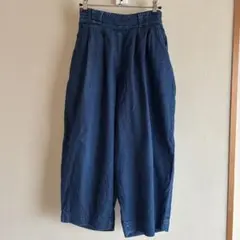 【HARVESTY】　デニムワイド　エッグパンツ　ONE WASH サイズ1