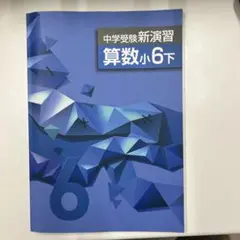 中学受験新演習 算数小6下