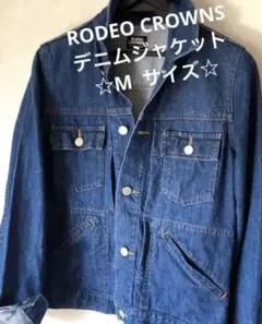 ☆RODEO CROWNS☆ ロデオクラウンズ インディゴデニムGジャンMサイズ