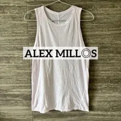 ALEX MILL◎アレックスミルコットンタンクトップ　ピンクUSA製　美品S