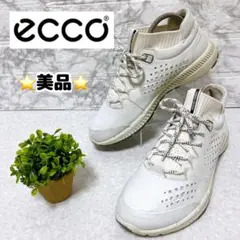 ⭐️美品⭐️ エコー ecco スニーカー ゴルフシューズ 白 23.5㎝
