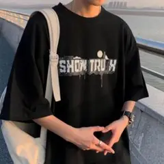 黒　オーバーサイズ　2XL　半袖Tシャツ　ユニセックス