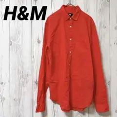 【H&M】長袖シャツ　ブラウス　薄手　派手　USA XS