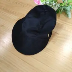 美品　ブラック キャスケット　黒