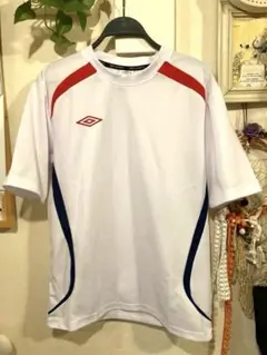 Umbro ラージサイズ ホワイト/レッド/ブルー シャツ