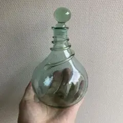 横山秀樹　花入れ　ソースポット　 縁巻　吹きガラス 横山秀樹 花入れ ソースポット 縁巻 吹きガラス（展覧会｜京都