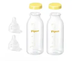 【新品未使用】Pigeon 母乳実感 直付け 哺乳瓶200ml 透明（流量大）