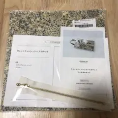 CHECK & STRIPE ウェットティッシュケースキット カーキ系