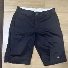 Dickies 黒 ショートパンツ 34