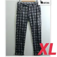 ゴルフ ウェア メンズ パンツ XL ビッグサイズ 黒 ガッチャ ブランドロゴ