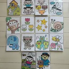 保育教材 歌カード 12枚セット(^^)/