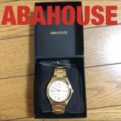 ABAHOUSE アナログ腕時計ゴールド 定価22000円 箱付属品付 電池切れ
