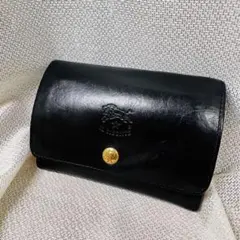 【美品!!】 イルビゾンテ 折財布 黒 エイジング済み