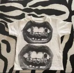 archive -grillz design tight T-shirt y2k