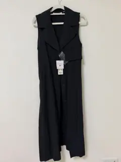 UNIQLO ブラック ノースリーブ ロングワンピース S