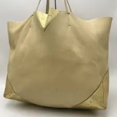 【レアカラー】CELINE ホリゾンタルカバ ゴールド バイカラー ロゴ