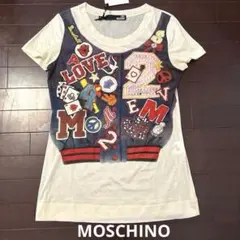 〓美品〓MOSCHINO Tシャツ　ベスト柄　可愛い　キュート　M
