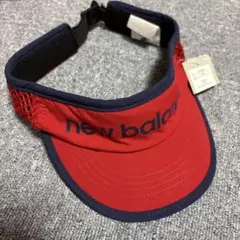 new balance ゴルフ サンバイザー レッド/ネイビー
