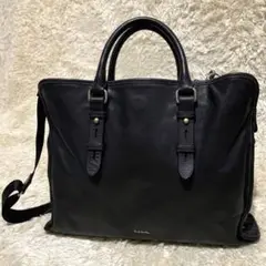 ポールスミス ビジネスバッグ ショルダーバッグ レザー A4収納可能