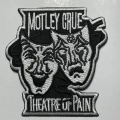 MOTLEY CRUE シアターオブペイン 刺繍パッチ 白黒 モトリークルー