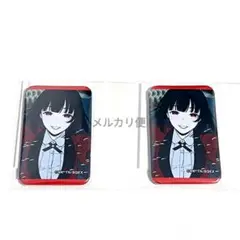 賭ケグルイ オンラインくじ ドロードロー スクエア缶バッジ 蛇喰夢子 2点