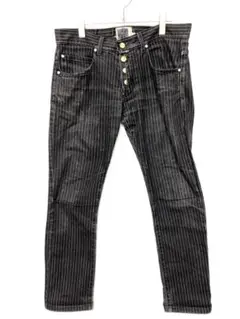 IMPERIAL ストリート モード メンズ 伊製 古着 ストライプデニムパンツ