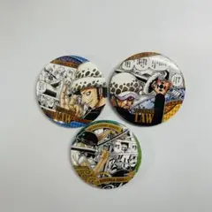 ONEPIECE ワンピース　ロー　ゾロ 缶バッジ