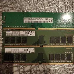 8GB×3枚 DDR4-2400 メモリセットSamsung / SKhynix