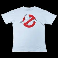 ゴーストバスターズ バックプリント染み込みTシャツ ホワイトLサイズ
