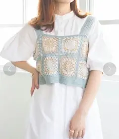 かぎ針モチーフビスチェ　ネンネストア　nennestore